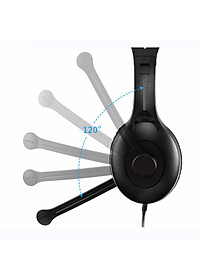 Edifier K800 3.5mm - Tai Nghe Chụp Tai Kèm Micro Chống Ồn Cho Học Trực Tuyến, Tổng Đài Viên, Game Thủ - Hàng Chính Hãng