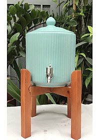 Bình nước sứ Bát Tràng dáng trụ dung tích 4 lít