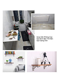 Bộ Giá Đỡ Ke Bàn Gấp Treo Tường KUNBE, Bản Lề Gập Thông Minh Tiết Kiệm Không Gian, Chịu Tải Tốt