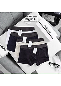 Quần lót nam, quần boxer nam cao cấp chất thun lạnh kháng khuẩn co giãn 4 chiều phong cách nam tính - BASIC
