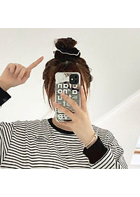 Dây buộc tóc scrunchies NASI gấp sọc loại cao cấp chất liệu vải bền đẹp phong cách hàn quốc thun cột tóc nữ co giãn tốt phụ kiện tóc
