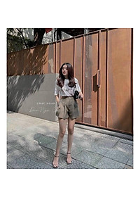 Quần short nữ xếp ly siêu hot 2023 quần đũi nữ chất kaki  lưng chun ống rộng chất kaki hàn thoải mái dễ phối đồ mặc đi chơi dạo phố du lịch