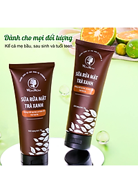 Sữa rửa mặt hữu cơ dưỡng ẩm da mịn màng, sạch mụn, trắng da Wonmon 70g