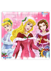 05 bộ tranh xếp hình 20 mảnh size 17x17cm – đồ chơi trí tuệ cho bé từ 2 tuổi – Combo Hoạt hình 1