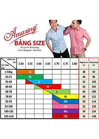 Áo sơ mi nam vạt bầu, tay dài trơn Amazing, form truyền thống, vải KT sợi tre, nhiều màu, size đại tới 110kg