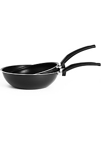 Bộ 2 chảo Lock&Lock Easy Frypan 2P Set, Chảo 1 tay cầm 24cm + Chảo lòng sâu 26cm (LEY1243 x 1, LEY1265 x 1) LEY1243S2
