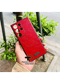 Ốp lưng da cao cấp cho SamSung Galaxy S23 Ultra chính hãng SULADA viền mềm, chống bám vân tay - Hàng chính hãng