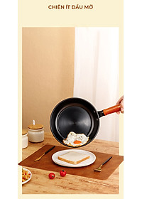 Bộ nồi chảo chống dính Konka Mẫu Mới thép tôi bóng, chống dính chống mài mòn-Hàng nhập khẩu