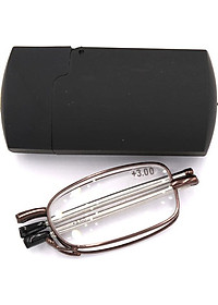 Kính lão gọng xếp 868 màu nâu tròng lão 3 độ_nam