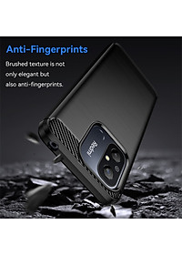 Ốp lưng chống sốc vân kim loại cho Xiaomi Redmi 12C / Poco C55 / Redmi 11A hiệu Likgus (chuẩn quân đội, chống va đập, chống vân tay) - Hàng nhập khẩu