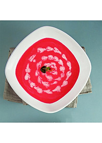 Tô choãng ảo Long Phương Bát tô miệng vuông dáng lùn kiểu mới sứ trắng cao cấp