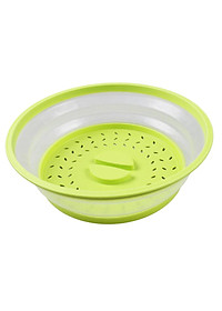 Plastic Microwave Food Cover Vented Splatter Protector Lid Safe Vent Yellow