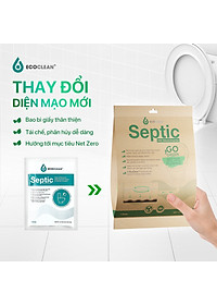 [Combo Tiện Lợi] Gói Men Bể Phốt EcoClean Septic - Men Vi Sinh Xử Lý Hầm Cầu, Bể Phốt Đầy, Tràn - Túi Gói 100gram