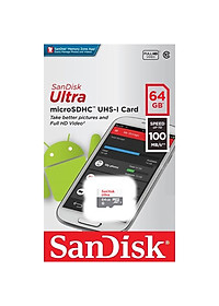 Thẻ Nhớ SanDisk Ultra MicroSDXC UHS-1 100 MB/s Class 10 32GB/64GB/128GB - Hàng Chính Hãng