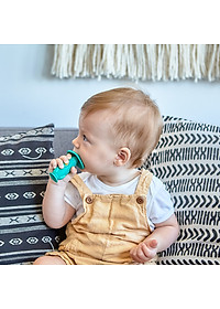 Bàn chải tập đánh răng và mát xa nướu silicon 360 cho bé Marcus & Marcus, từ 12 tháng