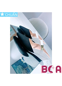Giày đế xuồng nữ hở gót 5 phân RO631 ROSATA tại BCASHOP thiết kế thêm quai ngang nhỏ đính khối kim loại sang trọng