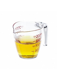 Cốc đong chia vạch Yoko 500ml, 200ml chịu lực tốt và chịu nhiệt, nhựa SAN nguyên sinh không chứa BPA