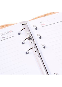 Bóp Sổ 6 Còng Da  Nhỏ  2 Màu (160 Trang) Uyên Loan - Màu Ngẫu Nhiên