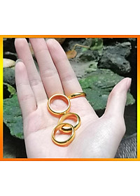 Combo Nhẫn trơn truyền thống Nam Nữ, Chất liệu hợp kim Titanium, bản rộng 4 li-Nữ và 6li-Nam, Kèm túi Nhung đựng trang sức.