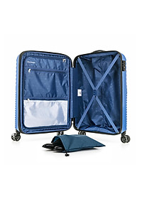 Vali kéo Kami 360∞ KAMILIANT - MỸ: Hệ thống 4 bánh xe đôi xoay 360° với nút chặn Khóa kéo chống trộm 