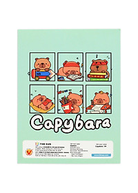 Tập Học Sinh Capybara - 4 Ô Ly - 200 Trang 80gsm - The Sun (Mẫu Bìa Giao Ngẫu Nhiên)