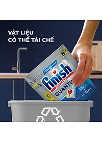 Combo 3 túi viên rửa chén bát Finish Powerball Quantum 21 viên/túi