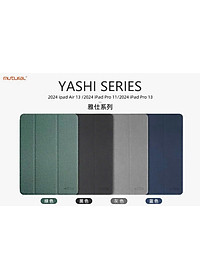 Bao da chống sốc cho iPad Pro M4 2024 11 inch chính hãng Mutural có ngăn để bút - Hàng chính hãng