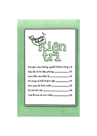 Sách Gieo Mầm Tính Cách - Kiên Trì ( Tái Bản )