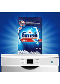 Muối rửa bát Finish 1,5kg - Hàng chính hãng - Nhập khẩu EU