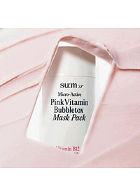 Mặt Nạ Sủi Bọt Thải Độc Sum37 Micro Active Pink Vitamin Bubbetox Mask Pack 100ml