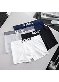 Quần lót nam, quần boxer nam họa tiết in chữ chất thun lạnh mềm mịn siêu mát thấm hút mồ hôi - Fapfas 2.0