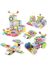 Đồ Chơi Xếp Hình Lắp Ráp 203 Chi Tiết Mô Hình Xoay Bánh Răng - Đồ Chơi Cho Bé Trai Bé Gái - Đồ Chơi Giáo Dục Thông Minh Cho Bé - Đồ Chơi Trẻ Em HT SYS