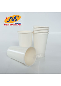 Ly giấy 16oz~472ml - Lốc 50 ly giấy trơn