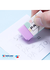 Gôm tẩy bút chì không mùi Pastel Pazto Thiên Long E-010 - Màu ngẫu nhiên - combo 10