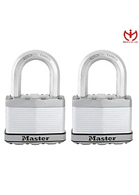 Bộ 2 ổ khóa Master Lock M15 XTLF thân thép lá rộng 64mm dùng chung 2 chìa