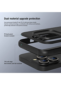 Ốp lưng sần chống sốc cho iPhone 14 Pro / 14 Pro Max mặt lưng nhám hiệu Nillkin Super Frosted Shield Pro cho khả năng chống sốc cực tốt, chất liệu cao cấp, mặt lưng nhám sang trọng - Hàng nhập khẩu