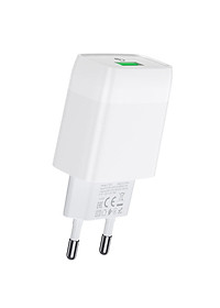 Củ sạc nhanh 18W Hoco chuôi tròn PC chống cháy hỗ trợ QC3.0 ( 2 màu ) - Hàng chính hãng