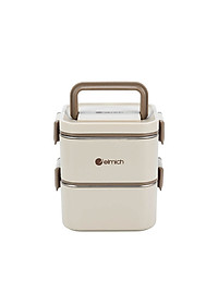 Hộp cơm 2 tầng inox 304 Elmich EL8381 dung tích 1.3L - Hàng chính hãng