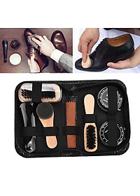 Bộ dụng cụ đánh giày 7 món Linh Chi Bedding kèm 2 hộp xi đánh giày tiện lợi