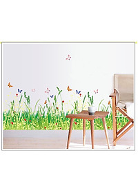 Decal dán chân tường Hoa liti AmyShop DCT002 - 2 bộ ( 35 x 200 cm)