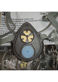 Bộ mặt nạ lọc hơi khói hàn và bụi vô cơ 3100 kèm 10 tấm lọc bụi 1744 và 1 nắp giữ 1700 3M