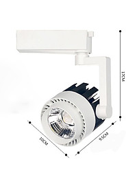 Combo 3 đèn rọi ray + 1 ray 1 mét vỏ trắng DX100 loại chuẩn