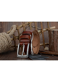 Thắt Lưng Da Bò Chính hãng COWATHER XF018 Nâu Vàng