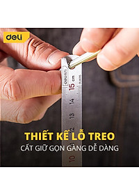 Thước Kẻ Thép Deli Các Kích Thước 15/20/30/50cmTiện Lợi - Chất Liệu Chống Mòn Gỉ - DL8015