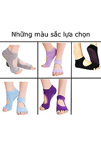 VỚ TẬP YOGA HỞ NGÓN ĐÍNH HẠT CHỐNG TRƯỢT ( Màu ngẫu nhiên) - HENRYSA