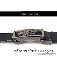Dây nịt nam, thắt lưng nam dây dù cao cấp bền đẹp khóa đúc đặc tự động tiện lợi mẫu HOT