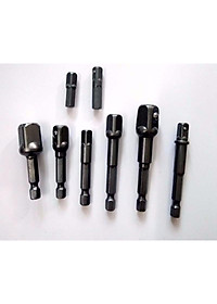 Bộ 8 đầu chuyển vặn khẩu cho máy khoan