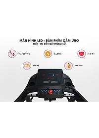 [Miễn phí lắp đặt] Máy chạy bộ KINGSPORT KS-2035 đa năng, thao tác phím cảm ứng, thiết kế sang trọng cứng cáp, kèm đai massage và thanh gập bụng, cân nặng phù hợp từ dưới 90-95kg
