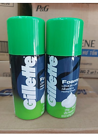 Bọt cạo râu Gillette Foamy Methol  175g hương chanh và hương bạc hà