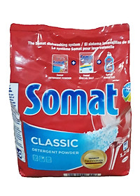 Combo 5 bịch bột Rửa Ly - Bát Somat 1,2 Kg - Đức